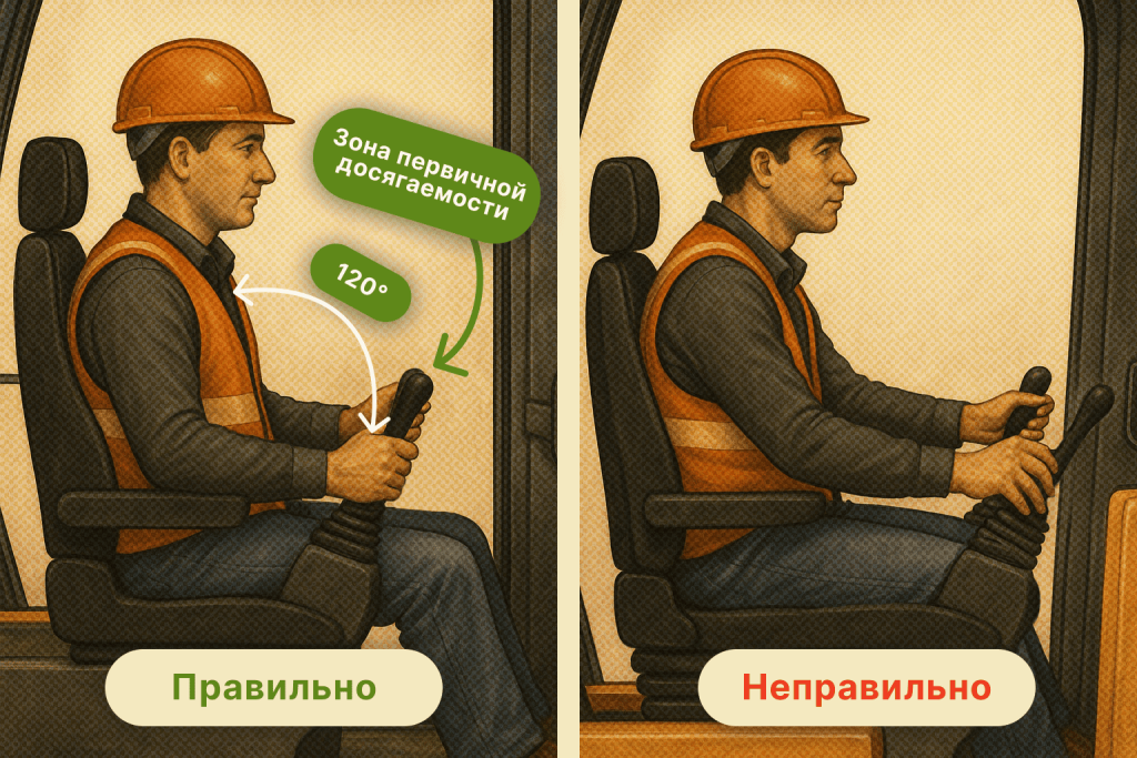 Посадка в кабине: как избежать боли в спине и сохранить внимание на смене 6 Посадка в кабине: как избежать боли в спине и сохранить внимание на смене